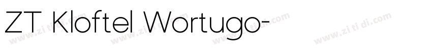 ZT Kloftel Wortugo字体转换